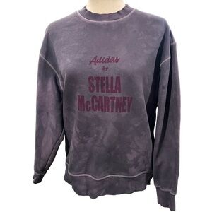 Adidas by Stella McCartney Crew Neck Sweatshirt Small Purple Gray Zip Side